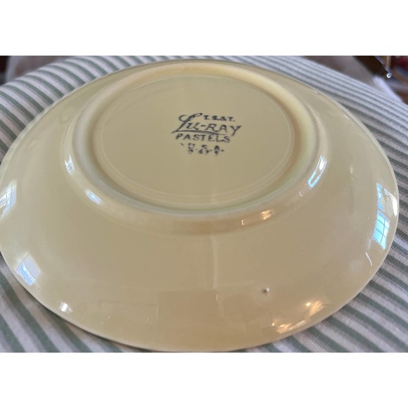 Lu-Ray Pastels TS & T Yellow Cup and Saucer Vintage Retro Kitchen Dinnerware - Picture 6 of 6
